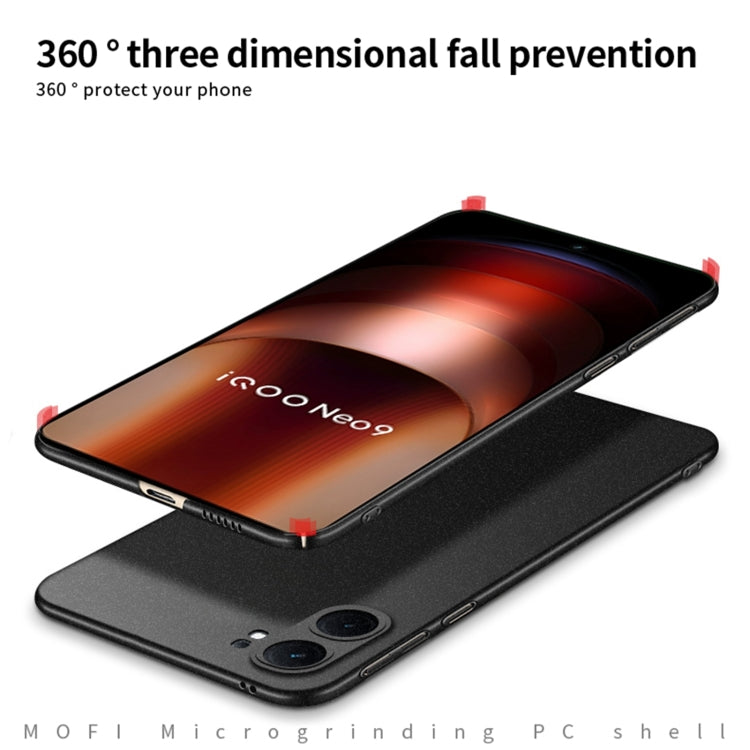 For vivo iQOO Neo9 /Neo9 Pro MOFI Fandun Series Frosted PC Ultra-thin All-inclusive Phone Case(Blue) - vivo Cases by MOFI | Online Shopping UK | buy2fix