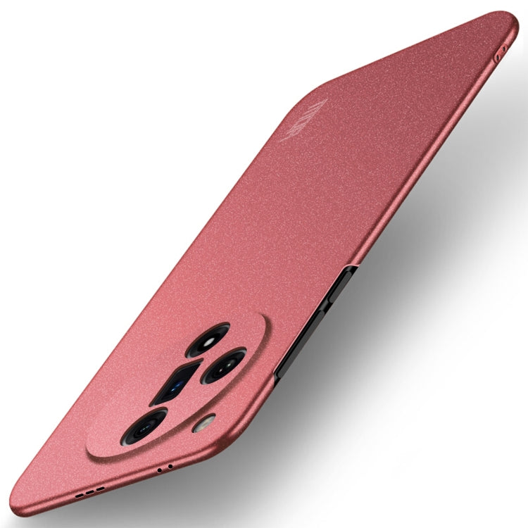 For OPPO Find X7 Ultra MOFI Fandun Series Frosted PC Ultra-thin All-inclusive Phone Case(Red) - OPPO Cases by MOFI | Online Shopping UK | buy2fix