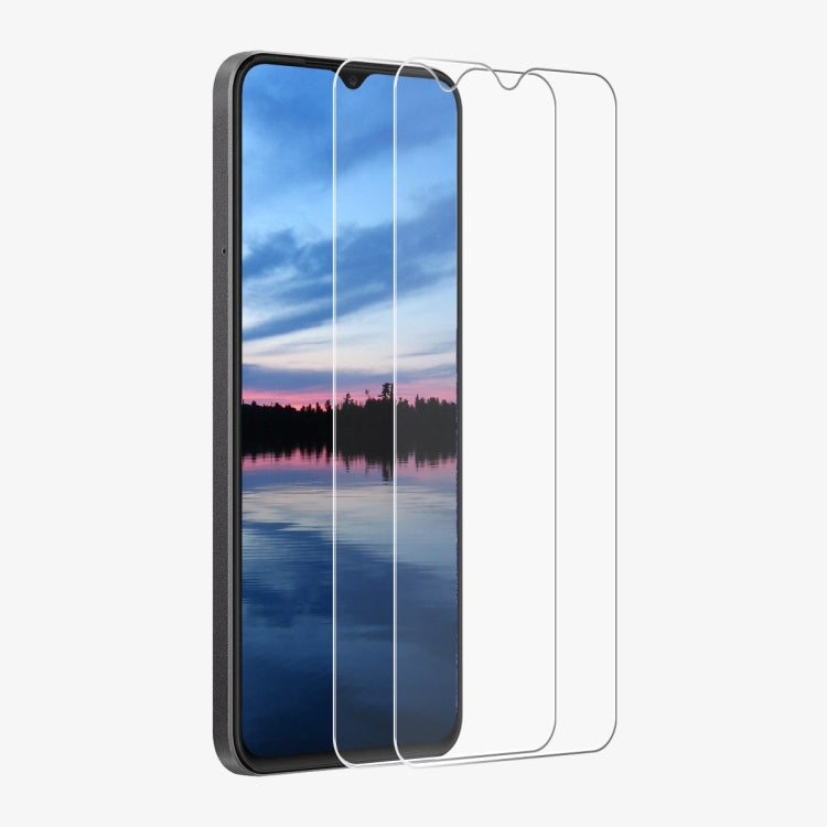 For OPPO A18 / A38 2pcs ENKAY 9H Big Arc Edge High Aluminum-silicon Tempered Glass Film - OPPO Tempered Glass by ENKAY | Online Shopping UK | buy2fix