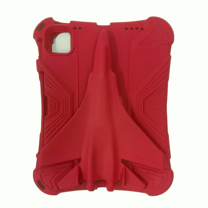 For iPad Air 11 2025 / 2024 360 Rotation Aircraft Holder EVA Shockproof Tablet Case(Red) - iPad Air 11 2025 / 2024 Cases by buy2fix | Online Shopping UK | buy2fix