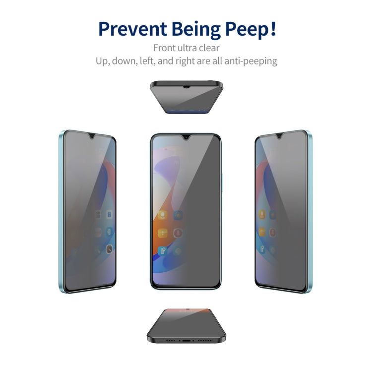 For Samsung Galaxy A24 5G 2pcs ENKAY Hat-Prince 360 Degree Anti-peeping Privacy Full Screen Tempered Glass Film - Galaxy Tempered Glass by ENKAY | Online Shopping UK | buy2fix