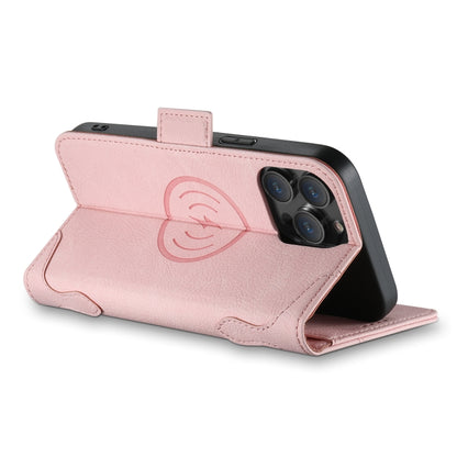 For iPhone 13 SUTENI J07 Multifunctional Horizontal Flip Magsafe Leather Phone Case(Pink) - iPhone 13 Cases by Suteni | Online Shopping UK | buy2fix