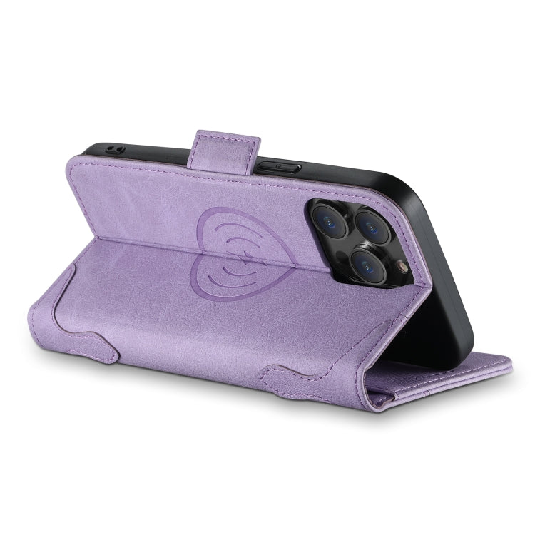 For iPhone 14 Plus SUTENI J07 Multifunctional Horizontal Flip Magsafe Leather Phone Case(Purple) - iPhone 14 Plus Cases by Suteni | Online Shopping UK | buy2fix