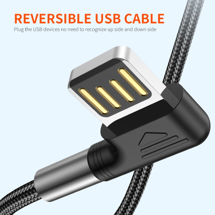 ENKAY 3A Elbow Reversible USB to Elbow Type-C Fast Charging Data Cable, Length:2m - USB-C & Type-C Cable by ENKAY | Online Shopping UK | buy2fix