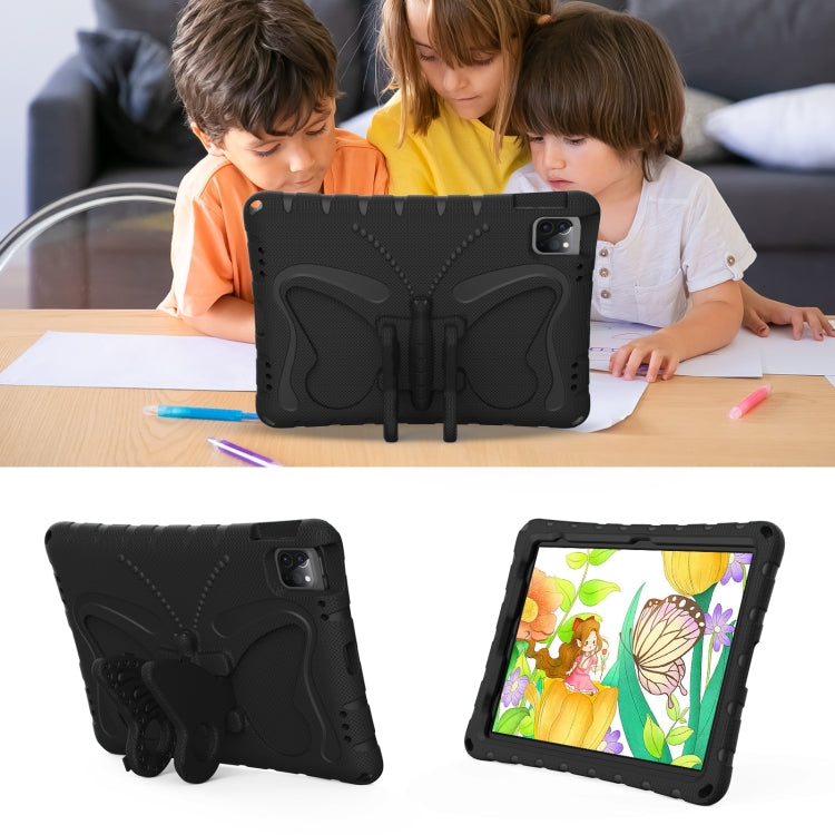 For iPad Pro 11 2024 Butterfly Bracket EVA Shockproof Tablet Case(Black) - iPad Pro 11 2024 Cases by buy2fix | Online Shopping UK | buy2fix