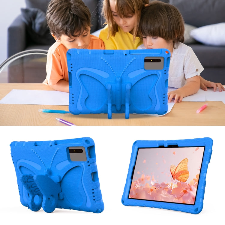 For Samsung Galaxy Tab S9 11 X710 Butterfly Bracket EVA Shockproof Tablet Case(Blue) - Other Galaxy Tab PC by buy2fix | Online Shopping UK | buy2fix