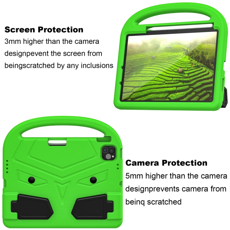 For iPad Air 11 2025 / 2024 Sparrow Style Shockproof Kickstand EVA Tablet Case(Green) - iPad Air 11 2025 / 2024 Cases by buy2fix | Online Shopping UK | buy2fix