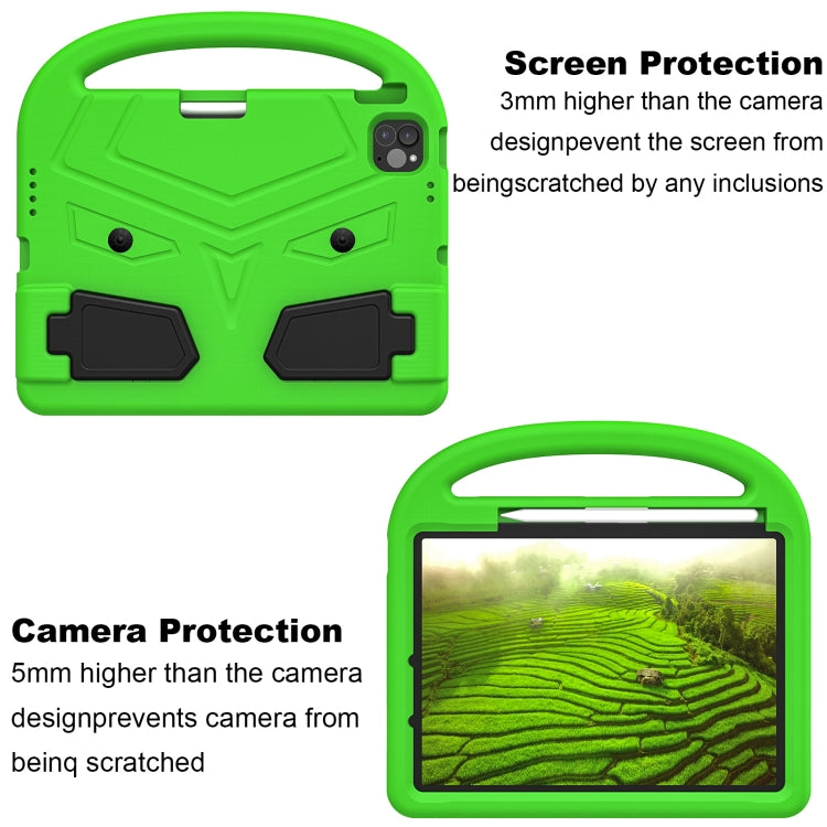 For iPad Pro 11 2024 Sparrow Style Shockproof Kickstand EVA Tablet Case(Green) - iPad Pro 11 2024 Cases by buy2fix | Online Shopping UK | buy2fix