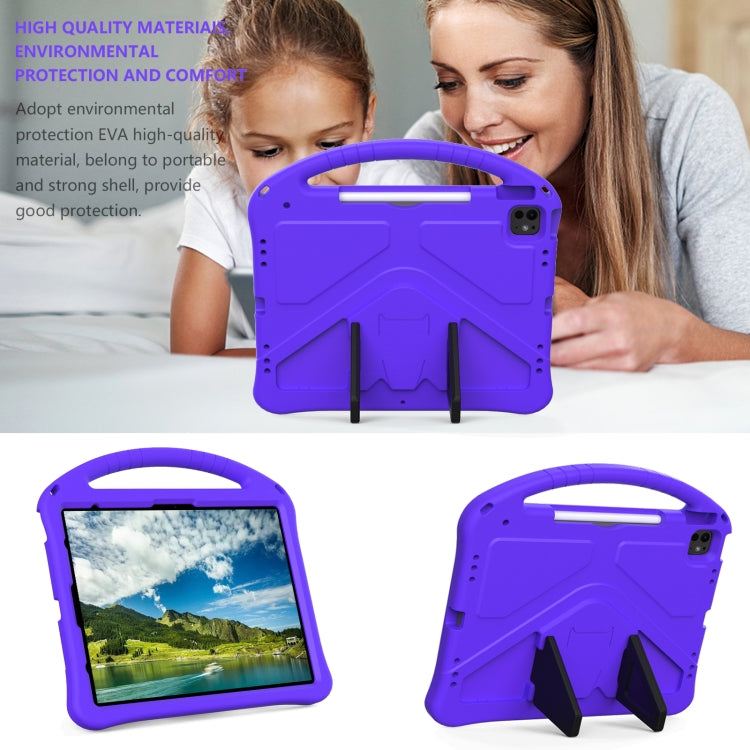 For iPad Air 13 2025 / 2024 EVA Shockproof Tablet Case with Holder(Purple) - iPad Air 13 2025 / 2024 Cases by buy2fix | Online Shopping UK | buy2fix