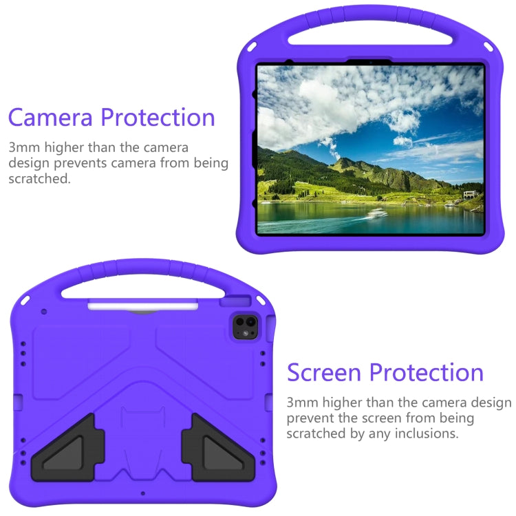 For iPad Air 13 2025 / 2024 EVA Shockproof Tablet Case with Holder(Purple) - iPad Air 13 2025 / 2024 Cases by buy2fix | Online Shopping UK | buy2fix