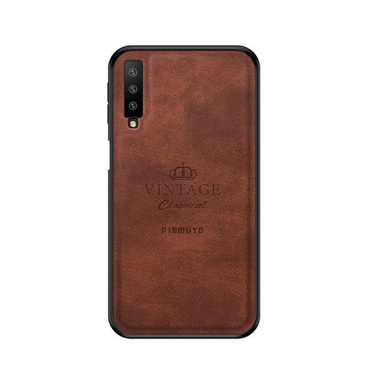 PINWUYO Shockproof Waterproof Full Coverage PC + TPU + Skin Protective Case for Galaxy A7 2018/A750(Brown) - Galaxy Phone Cases by PINWUYO | Online Shopping UK | buy2fix