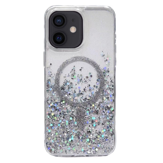 For iPhone  11 Gradient Glitter MagSafe PC Hybrid TPU Phone Case(Gradient Silver) - iPhone 11 Cases by buy2fix | Online Shopping UK | buy2fix