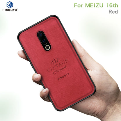 PINWUYO Shockproof Waterproof Full Coverage PC + TPU + Skin Protective Case for Meizu 16th(Red) - Meizu by PINWUYO | Online Shopping UK | buy2fix
