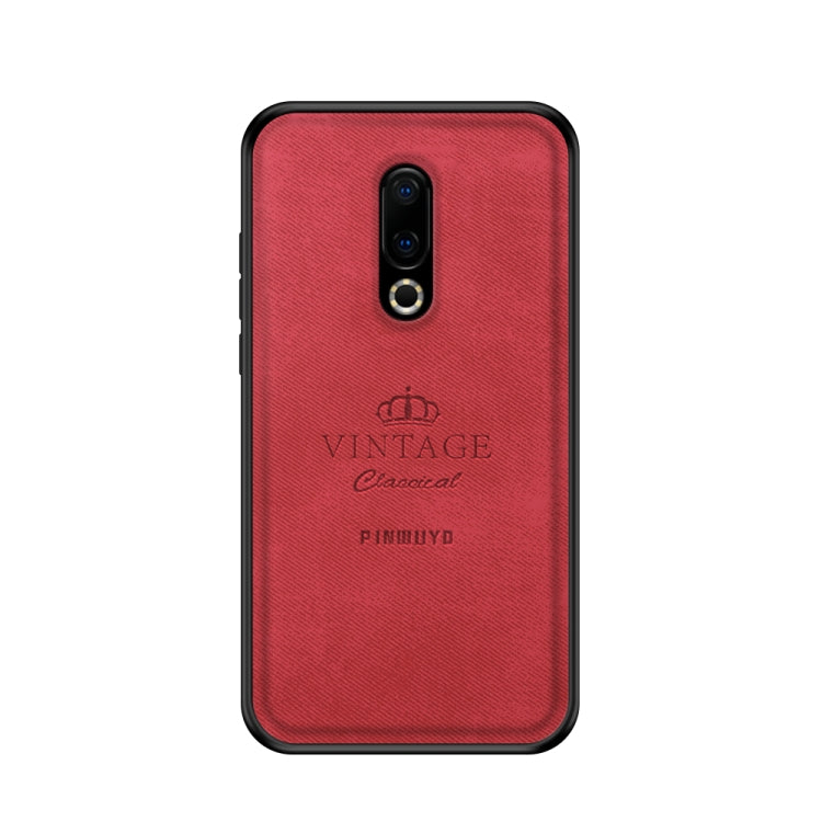 PINWUYO Shockproof Waterproof Full Coverage PC + TPU + Skin Protective Case for Meizu 16 Plus(Red) - Meizu by PINWUYO | Online Shopping UK | buy2fix