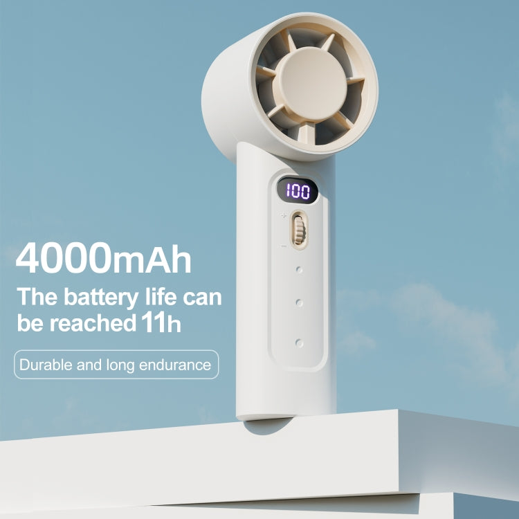 FC1 100 Wind Speed Levels Summer Cooler Desktop Fan Turbine Handheld Fan(White) - Electric Fans by buy2fix | Online Shopping UK | buy2fix