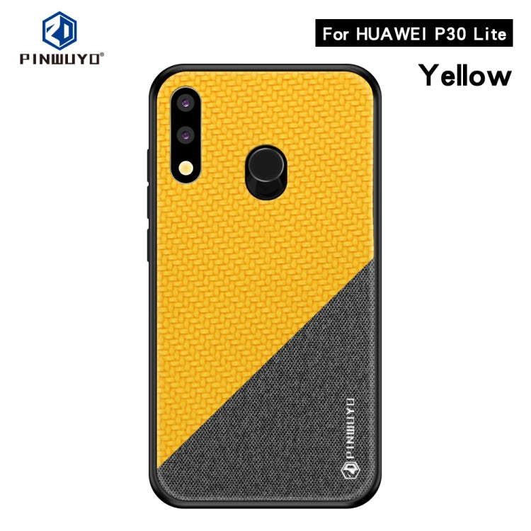 PINWUYO Honors Series Shockproof PC + TPU Protective Case for Huawei P30 Lite / Nova 4e(Yellow) - Huawei Cases by PINWUYO | Online Shopping UK | buy2fix