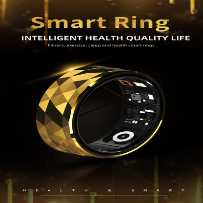 R12M SIZE 18 Smart Ring, Support Health Monitoring / Multiple Exercise Modes(Gold) - Smart Rings / Smart Telephones by buy2fix | Online Shopping UK | buy2fix