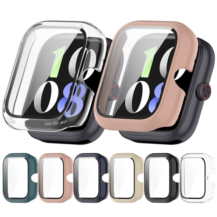 For vivo Watch GT PC + Tempered Glass Film Integrated Watch Protective Case(Ivory White) - Watch Case by buy2fix | Online Shopping UK | buy2fix