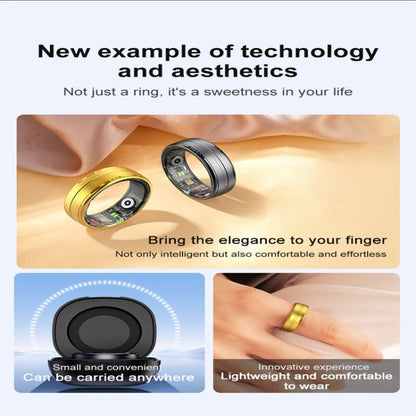 R06 SIZE 10 Smart Ring, Support Heart Rate / Blood Oxygen / Sleep Monitoring / Multiple Sports Modes(Gold) - Smart Rings / Smart Telephones by buy2fix | Online Shopping UK | buy2fix