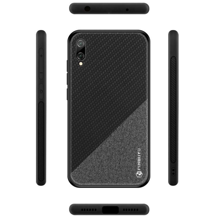 PINWUYO Honors Series Shockproof PC + TPU Protective Case for Huawei Enjoy 9 (Global Official Version) / Y7 Pro 2019(Brown) - Huawei Cases by PINWUYO | Online Shopping UK | buy2fix