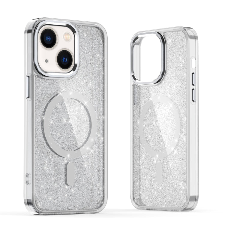 For iPhone 13 Glitter MagSafe Shockproof Phone Case(Grey) - iPhone 13 Cases by buy2fix | Online Shopping UK | buy2fix