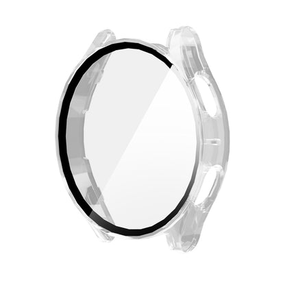 For Samsung Galaxy Watch7 44mm ENKAY Hat-Prince Full Coverage PC + Tempered Glass Film Integrated Watch Case(Transparent) - Watch Cases by ENKAY | Online Shopping UK | buy2fix