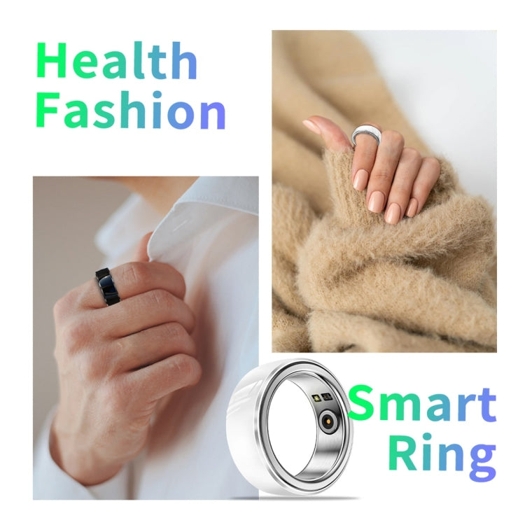 R8 SIZE 16 Smart Ring, Support Heart Rate / Blood Oxygen / Sleep / Multiple Sports Modes(White) - Smart Rings / Smart Telephones by buy2fix | Online Shopping UK | buy2fix