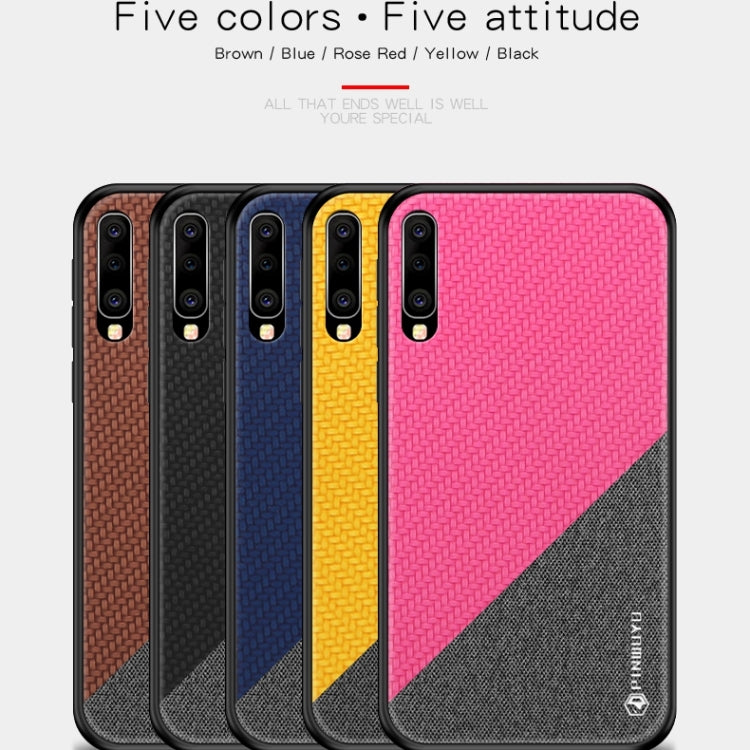 PINWUYO Honors Series Shockproof PC + TPU Protective Case for Galaxy A50(Brown) - Galaxy Phone Cases by PINWUYO | Online Shopping UK | buy2fix