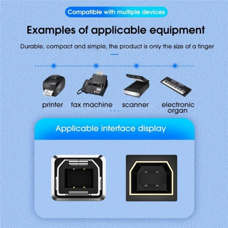 ADS-618 USB-C / Type-C Female to MIDI Male Electric Piano Printer Scanner Adapter(Black) - Cable & Adapters by buy2fix | Online Shopping UK | buy2fix