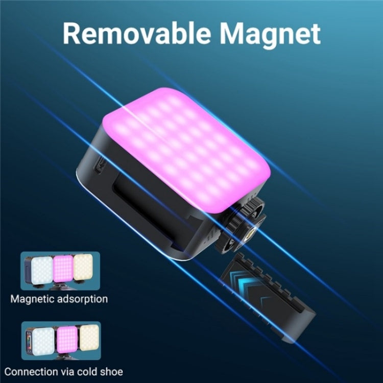 D02 Magnetic Adsorption Pocket RGB Video Lamp Mini LED Fill Light for Live Broadcast - Selfie Light by buy2fix | Online Shopping UK | buy2fix