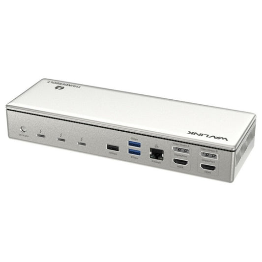 WAVLINK UTD41 PRO RJ45 / Audio / SD Card Reader 15-in-1 Thunderbolt 4 Docking Station, Plug:EU Plug -  by WAVLINK | Online Shopping UK | buy2fix