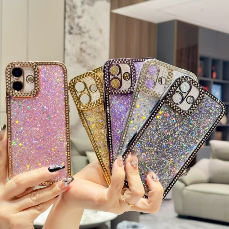 For iPhone 16 Plus Diamond Glitter Sequins TPU Phone Case(Silver) - iPhone 16 Plus Cases by buy2fix | Online Shopping UK | buy2fix