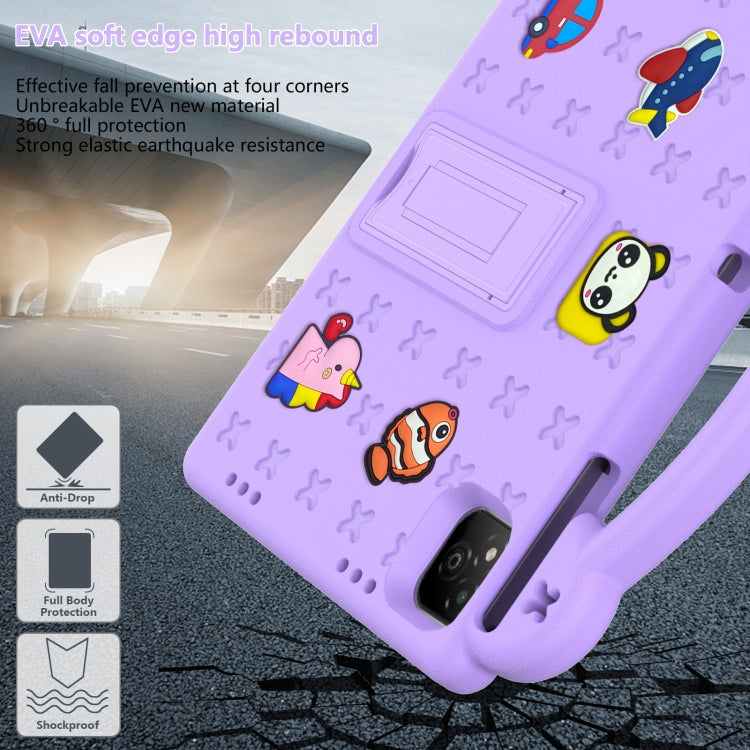 For Infinix Xpad 11 X1101 2024 Handle Kickstand Children EVA Shockproof Tablet Case(Light Purple) - Others by buy2fix | Online Shopping UK | buy2fix