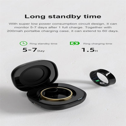 R09 SIZE 13 Smart Ring, Support Heart Rate / Blood Oxygen / Sleep Monitoring / Multiple Sports Modes(Gold) - Smart Rings / Smart Telephones by buy2fix | Online Shopping UK | buy2fix