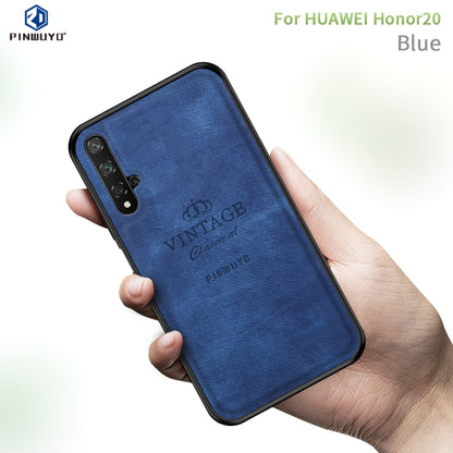 PINWUYO Shockproof Waterproof Full Coverage PC + TPU + Skin Protective Case for Huawei Honor 20(Blue) - Honor Cases by PINWUYO | Online Shopping UK | buy2fix