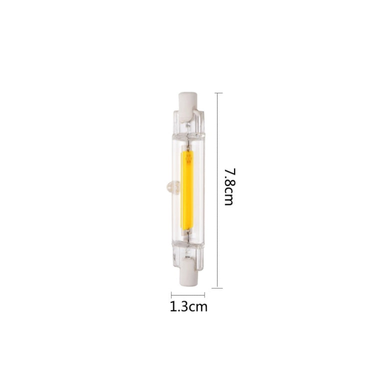 R7S 5W COB LED Lamp Bulb Glass Tube for Replace Halogen Light Spot Light,Lamp Length: 78mm, AC:110v(Cool White) - LED Blubs & Tubes by buy2fix | Online Shopping UK | buy2fix