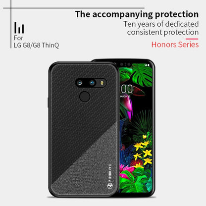 PINWUYO Hong Series Anti-fall TPU+ Chemical Fiber Cloth Protective Cover for LG G8 / G8 ThinQ(Blue) - LG by PINWUYO | Online Shopping UK | buy2fix