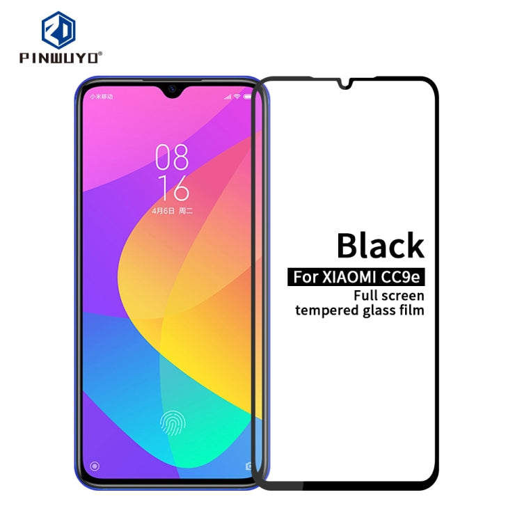 PINWUYO 9H 2.5D Full Screen Tempered Glass Film for Xiaomi Mi CC9e/A3(Black) -  by PINWUYO | Online Shopping UK | buy2fix