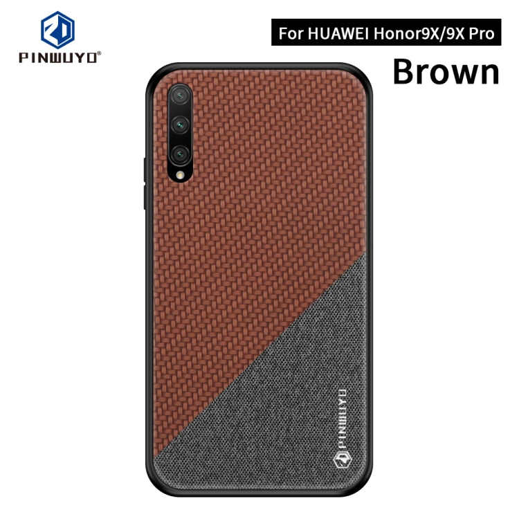 PINWUYO Honors Series Shockproof PC + TPU Protective Case for Huawei Honor 9X / Honor 9X Pro(Brown) - Honor Cases by PINWUYO | Online Shopping UK | buy2fix