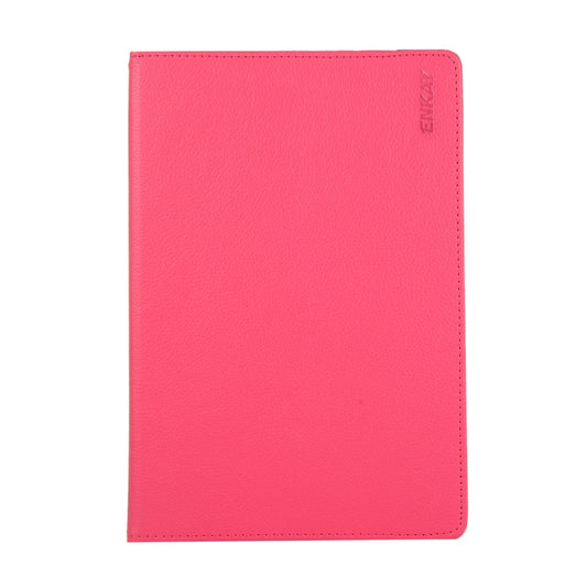 ENKAY 360 Degree Rotation Lichi Texture Leather Case with Holder for Samsung Galaxy Tab S6 10.5 T860 / T865(Rose Red) - Other Galaxy Tab PC by ENKAY | Online Shopping UK | buy2fix