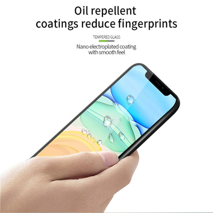 For iPhone 11 MOFI 9H 3D Explosion-proof Curved Screen Tempered Glass Film(Black) - Others by MOFI | Online Shopping UK | buy2fix