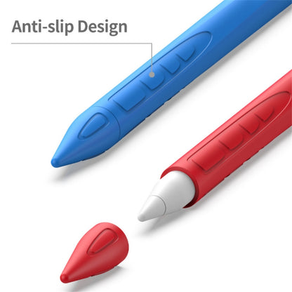 Suitable For Apple Pencil1 Generation StylusTouch Pen Silicone Protective Cover Pen Cap(Blue) - Pencil Accessories by buy2fix | Online Shopping UK | buy2fix