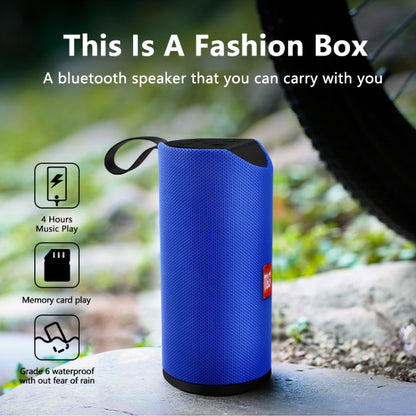 T&G TG113 Portable Bluetooth Speakers Waterproof Stereo Outdoor Loudspeaker MP3 Bass Sound Box with FM Radio(Gray) - Desktop Speaker by T&G | Online Shopping UK | buy2fix