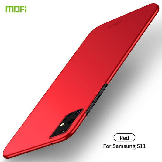 For Galaxy S20+  MOFI Frosted PC Ultra-thin Hard Case(Red) - Galaxy Phone Cases by MOFI | Online Shopping UK | buy2fix