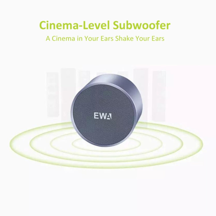 EWA A3 Mini Speakers 8W 3D Stereo Music Surround Wireless Bluetooth Speakers  Portable  Sound Bass Support TF Cards USB(Gold) - Desktop Speaker by EWA | Online Shopping UK | buy2fix