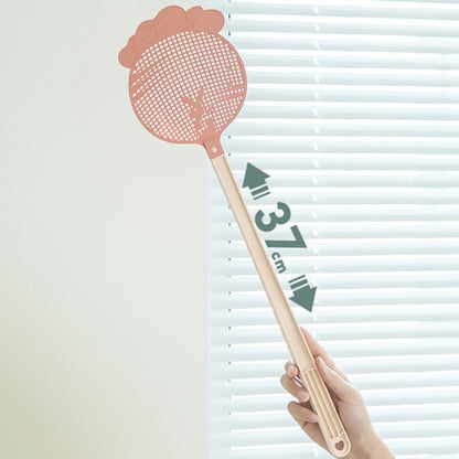 Summer Plastic Fly Swatter Flycatcher, Style:Lollipop Pattern(Dark Light Gray) - Fly Swatter by buy2fix | Online Shopping UK | buy2fix