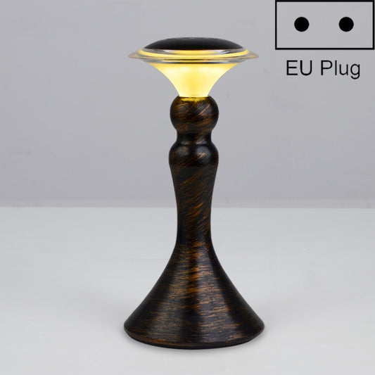 HT-TD2W1 LED Charging Restaurant Bar Decoration Table Lamp, Plug Type:EU Plug(Charging Type Bronze) - Bedside Light by buy2fix | Online Shopping UK | buy2fix