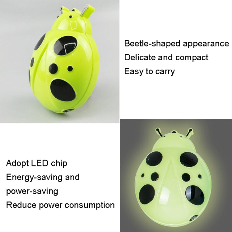 A62 Beetle Shape LED Night Light Plug-in Intelligent Light Control Sensor Light, Plug:US Plug(Blue) - Sensor LED Lights by buy2fix | Online Shopping UK | buy2fix