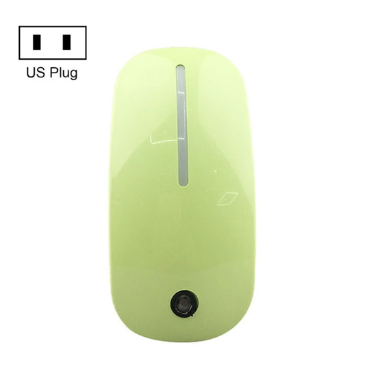 A66 Mouse Type LED Intelligent Light Control Night Light, Plug:US Plug(Green) - Sensor LED Lights by buy2fix | Online Shopping UK | buy2fix