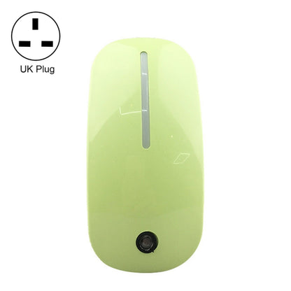 A66 Mouse Type LED Intelligent Light Control Night Light, Plug:UK Plug(Green) - Sensor LED Lights by buy2fix | Online Shopping UK | buy2fix